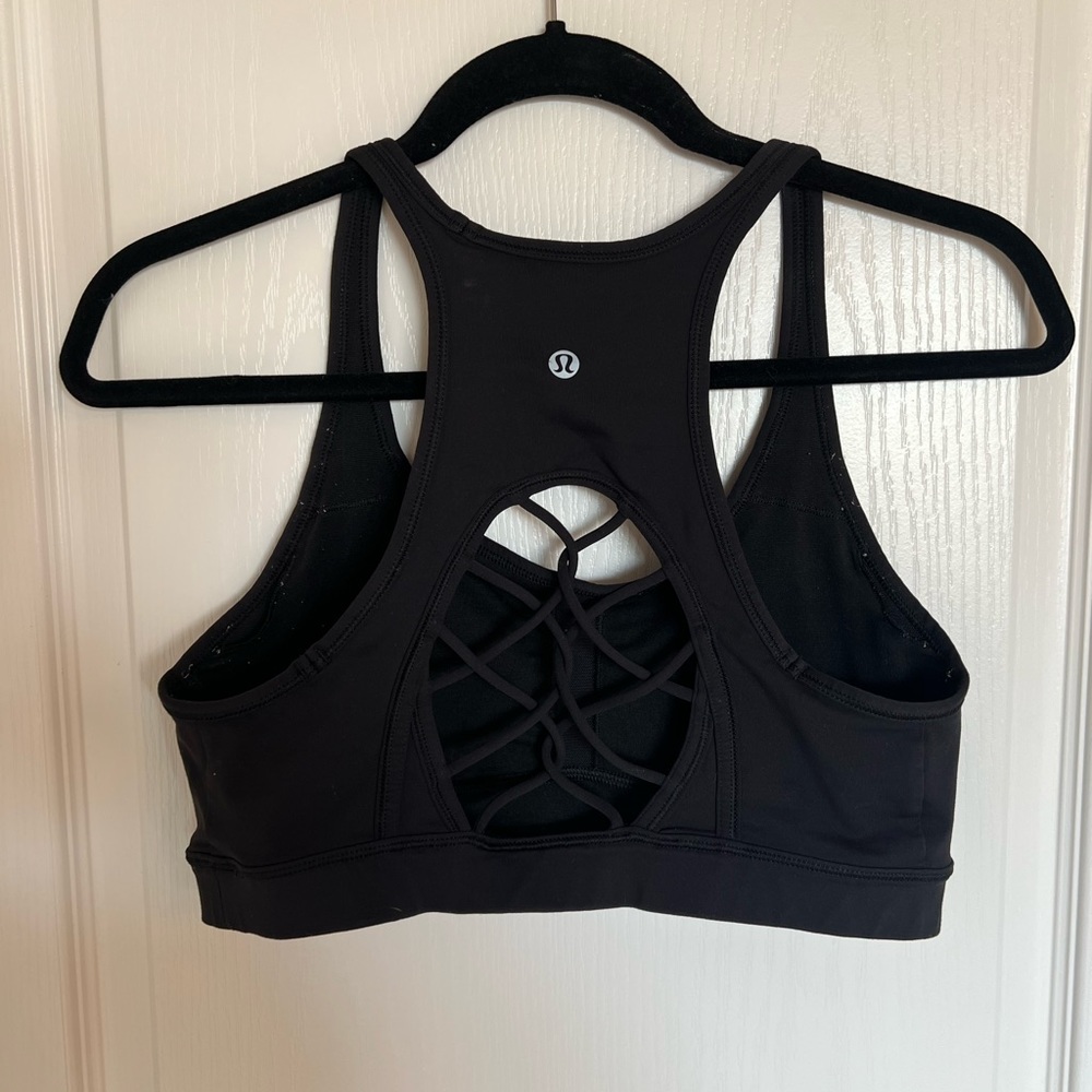 Black Lululemon bra SZ 10